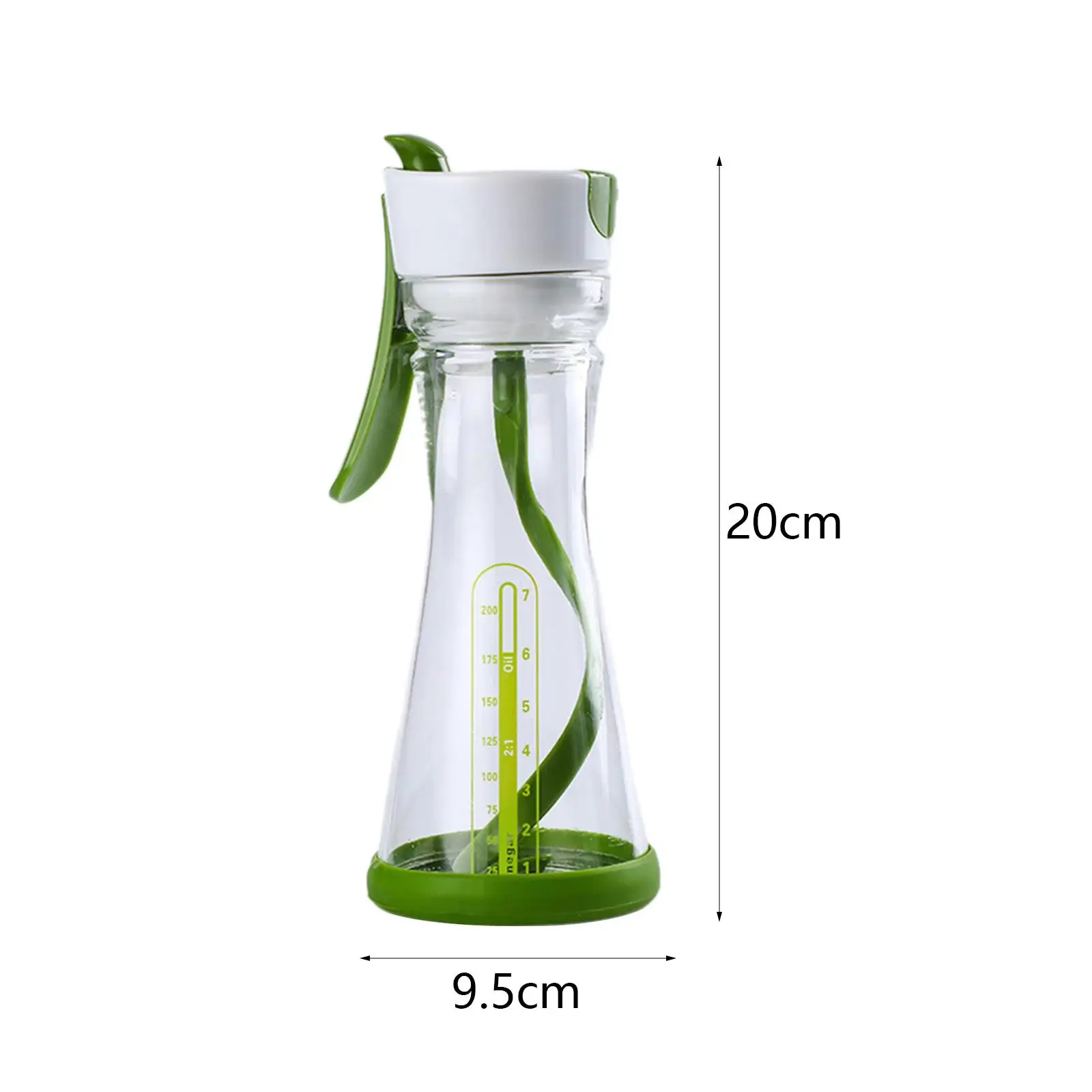Salad Dressing Shaker Easy Pouring Leakproof 200ml Homemade Vinaigrette Convenient Container Salad Dressing Mixer Sauces Mixer