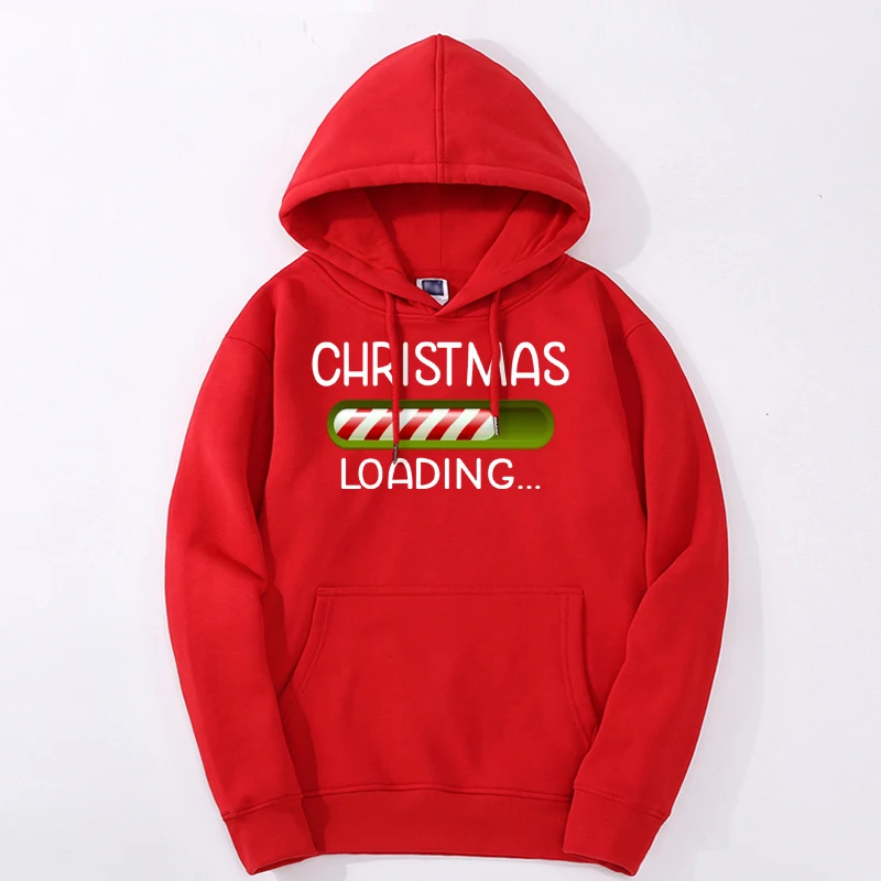 

Xmas Hoodies Christmas 2023 Loading X-Mas Is Coming Fleece Hooded Clothes Fabrics Sportswear Hoodie Sweatshirts Pullovers
