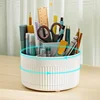 360 Rotating Makeup Desktop Cosmetic Storage Box Organizer Large Capacity For Bathroom Portable Lipstick Makeup Brush Pen Holder 3