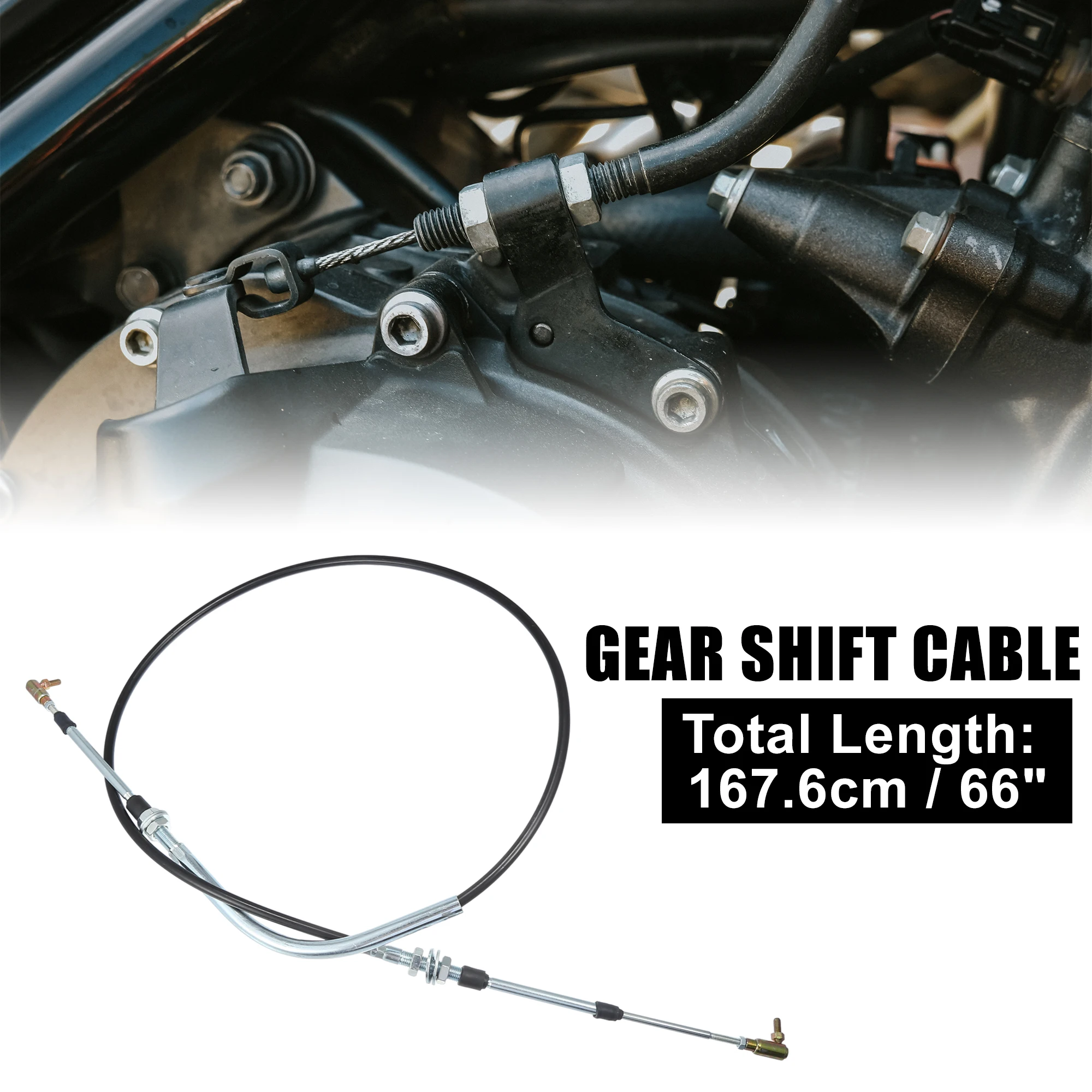 X Autohaux 1 Pz Cavo Del Cambio Di Controllo Dell'Ingranaggio Per Ezgo Txt 2004-Up, Mpt 800/1200, Modelli A Gas Serie St