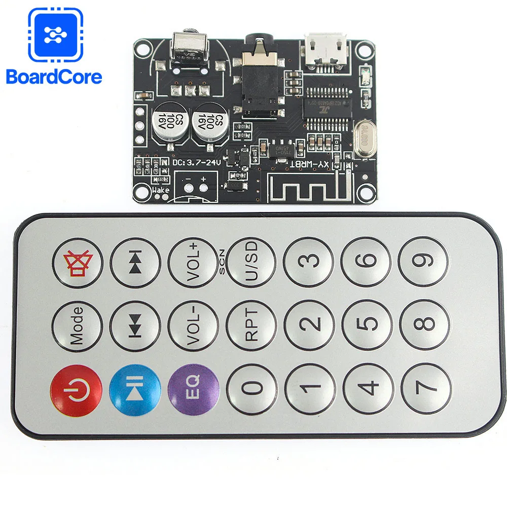 XY-WRBT Bluetooth 5.0 Audio Decoder Board Remote Volume Control