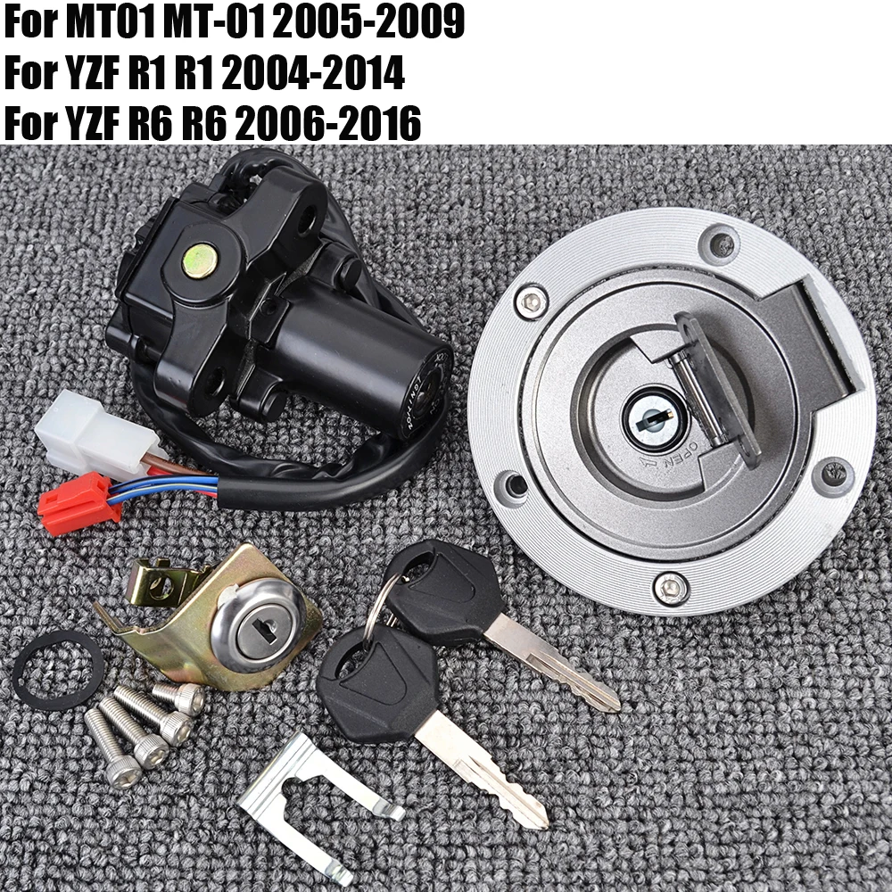 

Ignition Switch Gas Fuel Cap Seat Lock Key For Yamaha MT01 / YZF R1 / YZF R6 / MT-01 / YZF-R1 YZF-R6 / YZFR1 YZFR6