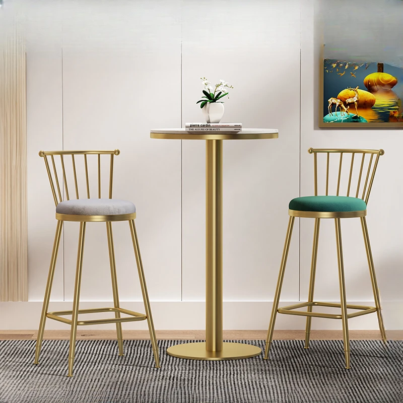 

Outdoor Metal Design Bar Chairs Modern Height Luxury Living Room Kitchen Bar Chairs Nordic Counter Barkrukken Furniture YQBC