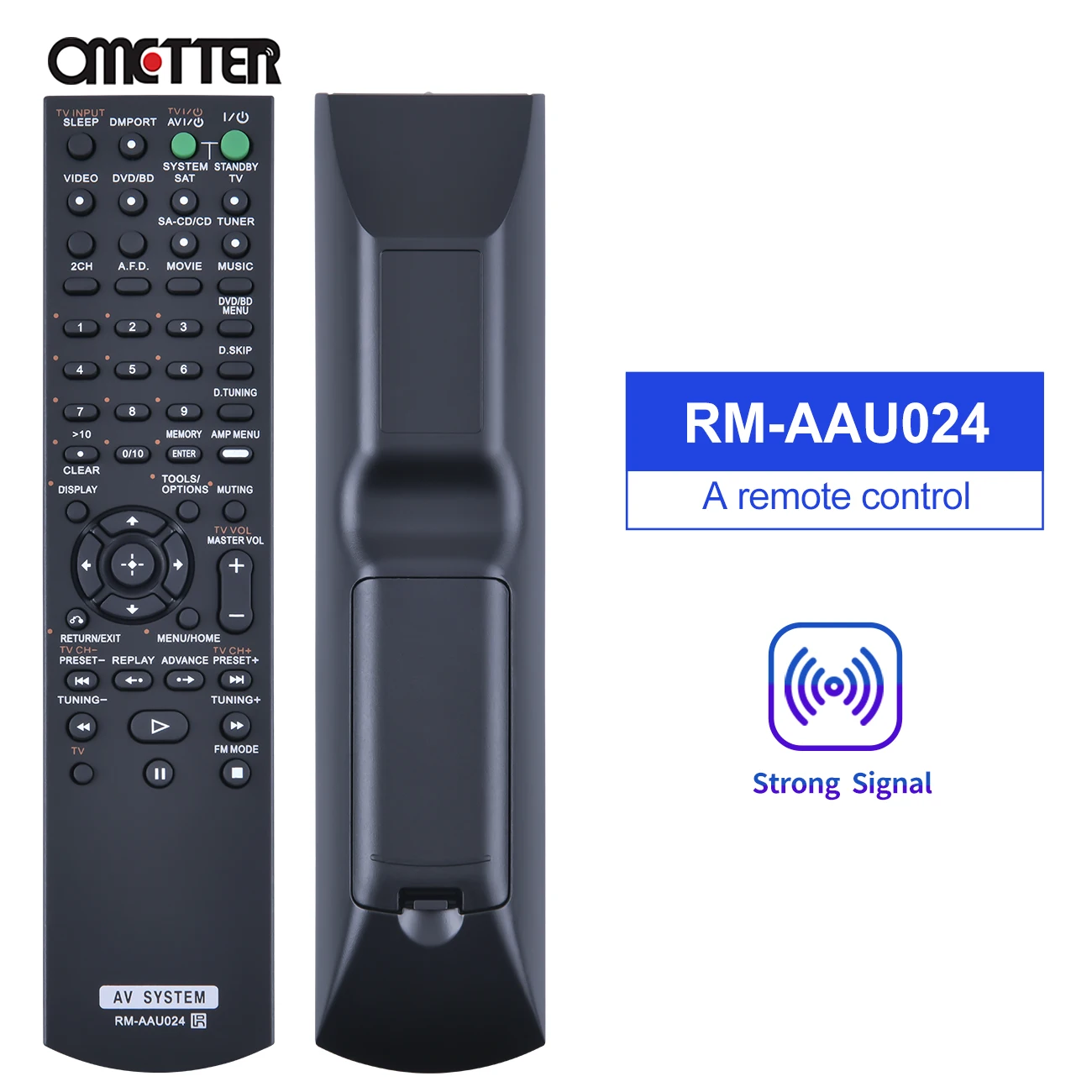 Replacement Remote Control For Sony STR-K402P/K502P A/V Receiver - RM-AAU019 Compatible 4 thumbnail image