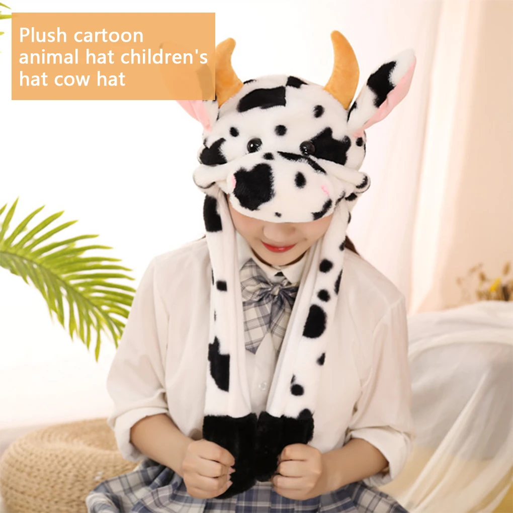 Girl Hat Animal Ear Women Cap Moving Headgear Comfortable Headwear Toy