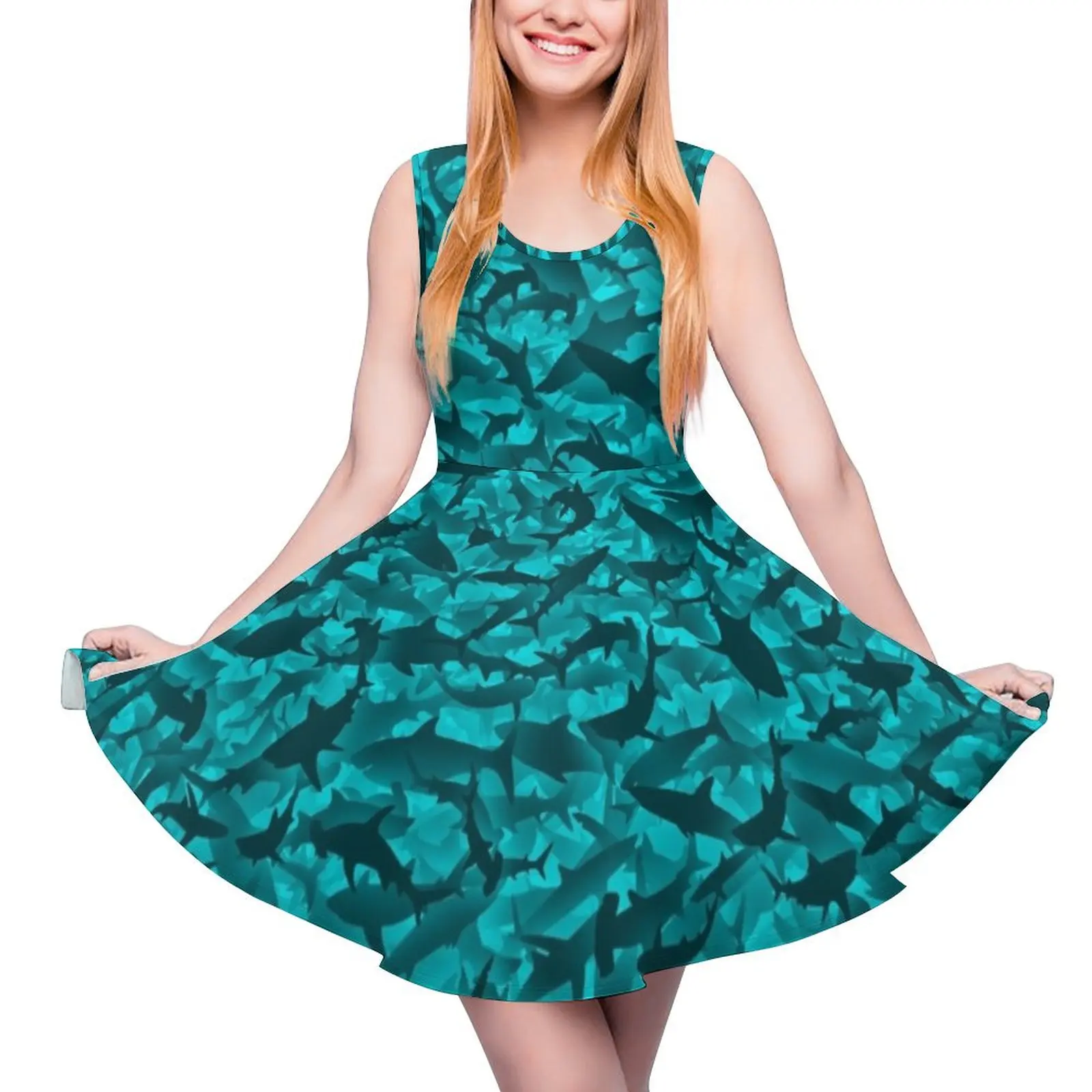 Sharks Sleeveless Dress dress for woman Cocktail of dresses