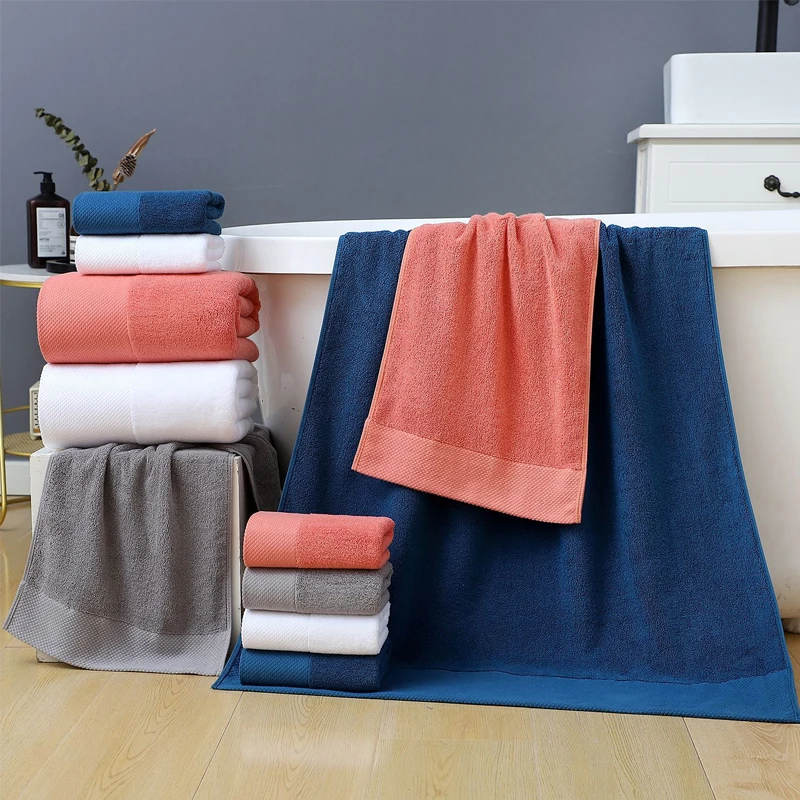 90x180cm Egyptian long staple cotton large bath towel Soft and absorbent Noshedding of hair Luxury hotel beauty salon bath towel 5