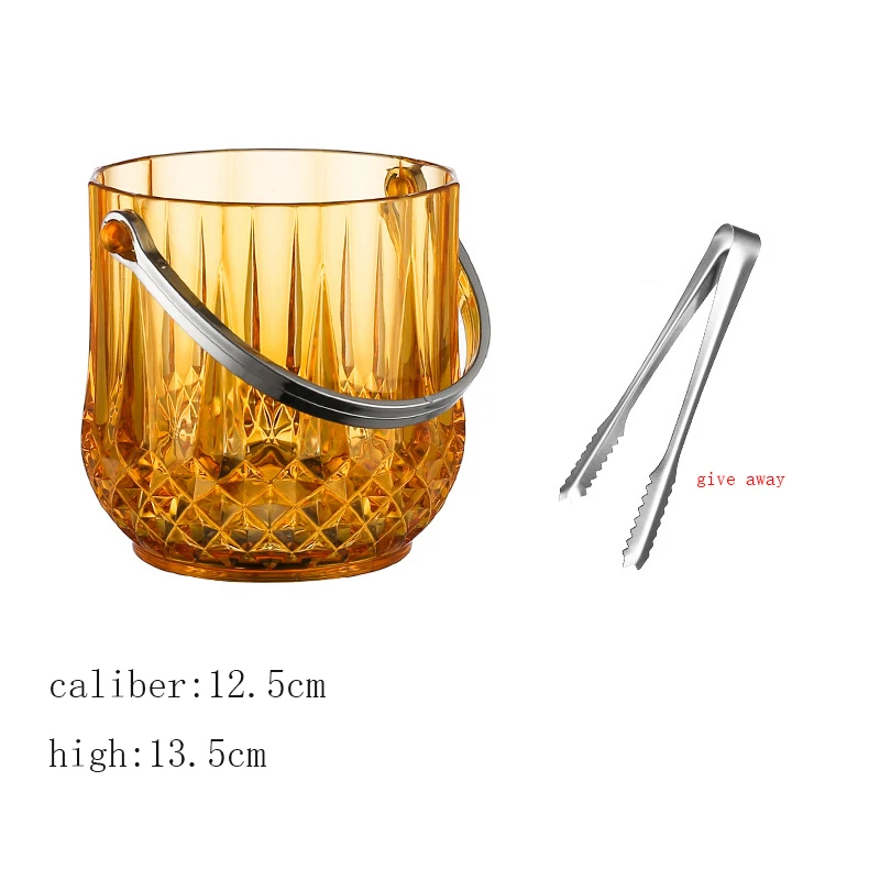 Secchio Ghiaccio Relaxdays 6L Trasparente - Per Birra, Vino E Champagne, Con Maniglie - Foto 7