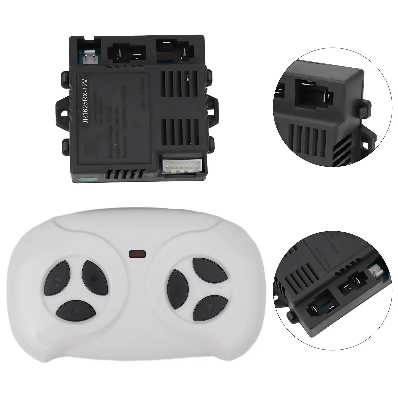 JR1625RX-12V Empfänger Fernbedienung Hochwertige Fernbedienung Empfänger Komplettset für Kinder Elektroauto 2,4G Sender