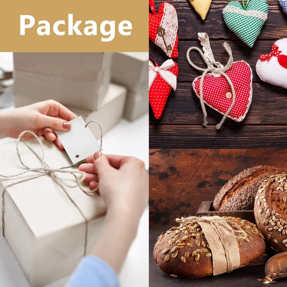 100% Cotton Cord Rope String DIY Handmade 200 Meters Cotton Macrame Rope Craft Cord for Crafts Knitting Plant Hangers Christmas