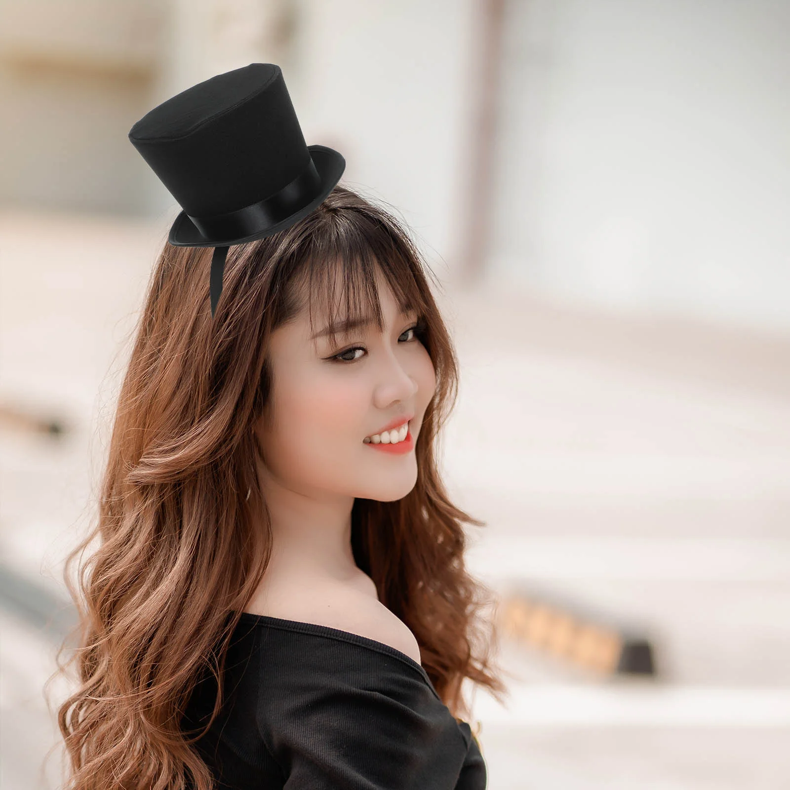 The Outfit Banquet Hat Party Prom Hair Accessories Headband (black) Tea for Women Fascinator Headpiece Cap Fascinators Miss 6
