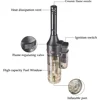 Torch Lighter, Green Flame Jet Lighters, Adjustable Flame Windproof Visible Fuel Tank Kitchen, Outdoor, BBQ (Without Butane Gas) 3