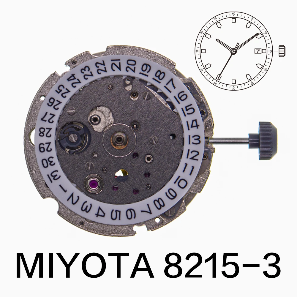 

Miyota 8215 Automatic Movement Watch Mechanical Original 21 Jewels Date Replacement Setting Repair Tool Parts Accessories