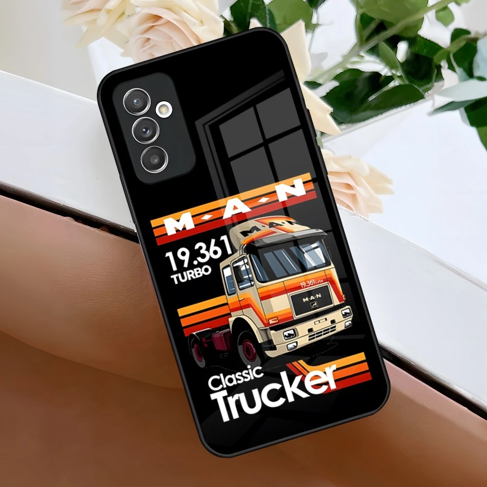 Vintage Man Truck Logo Phone Case Cover