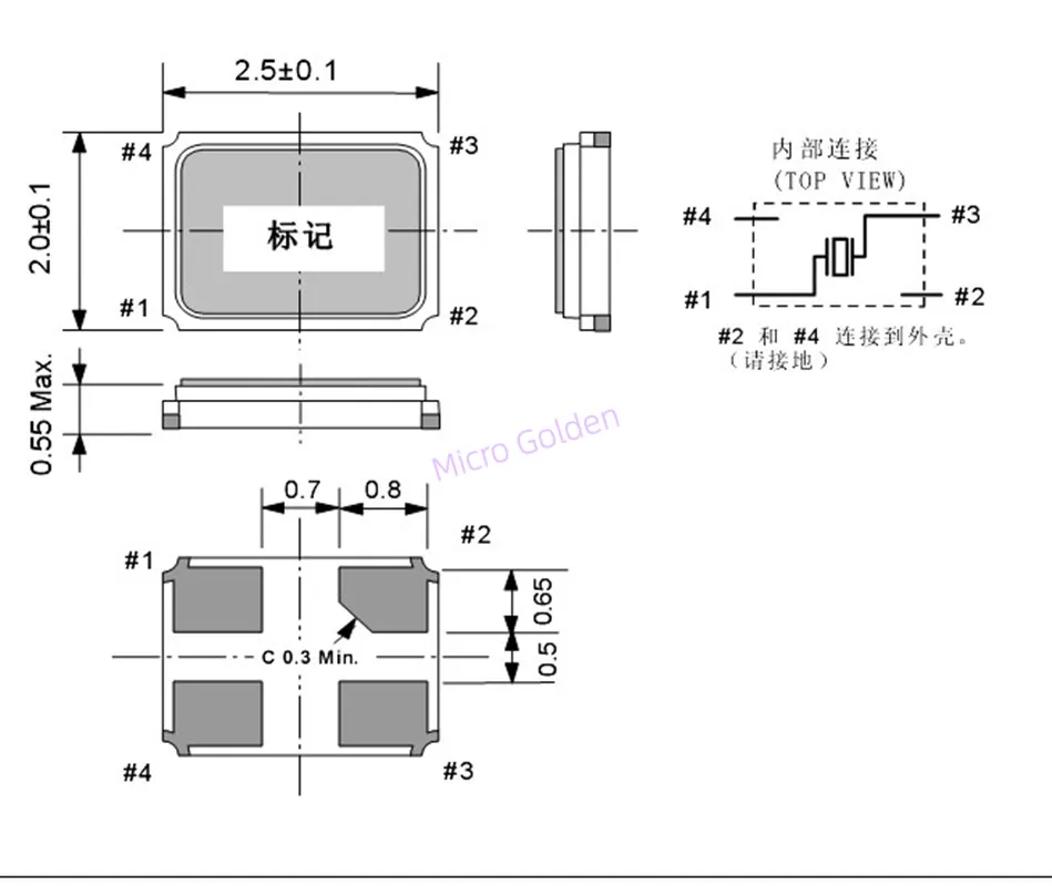 (10pcs) 12M 12MHZ 2520 SMD 패시브 크리스탈 발진기 4PIN 2.5x2.0MM 석영 발진기 크리스탈 2.0*2.5mm 12.000M 12.000MHZ