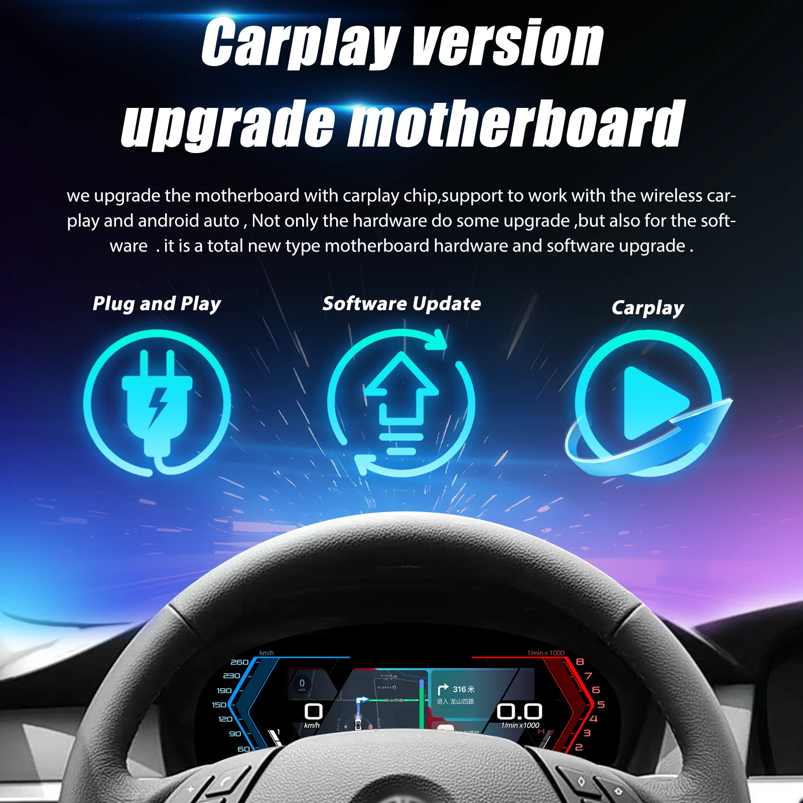 Navidigital 11''inch LCD Dashboad For BMW 1 Series 120i E81 E82 E87 E88 2006-2011 Years Support Carplay Virtual digital cluster - 2