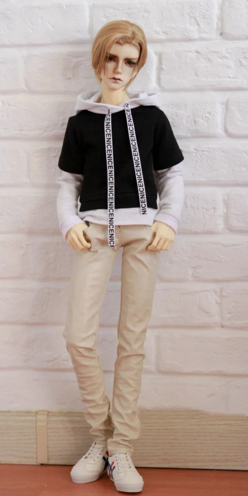 

Повседневная куртка с капюшоном, топ для куклы BJD 1/6, Одежда для куклы CMB121