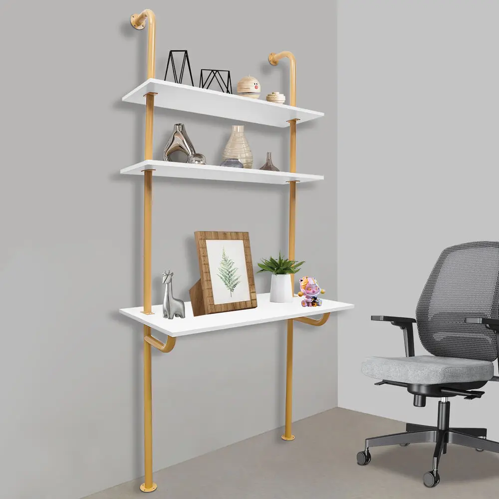 Modern Wall Mounted Desk Wall Organizer Wall Mount Computer Writing Table 2