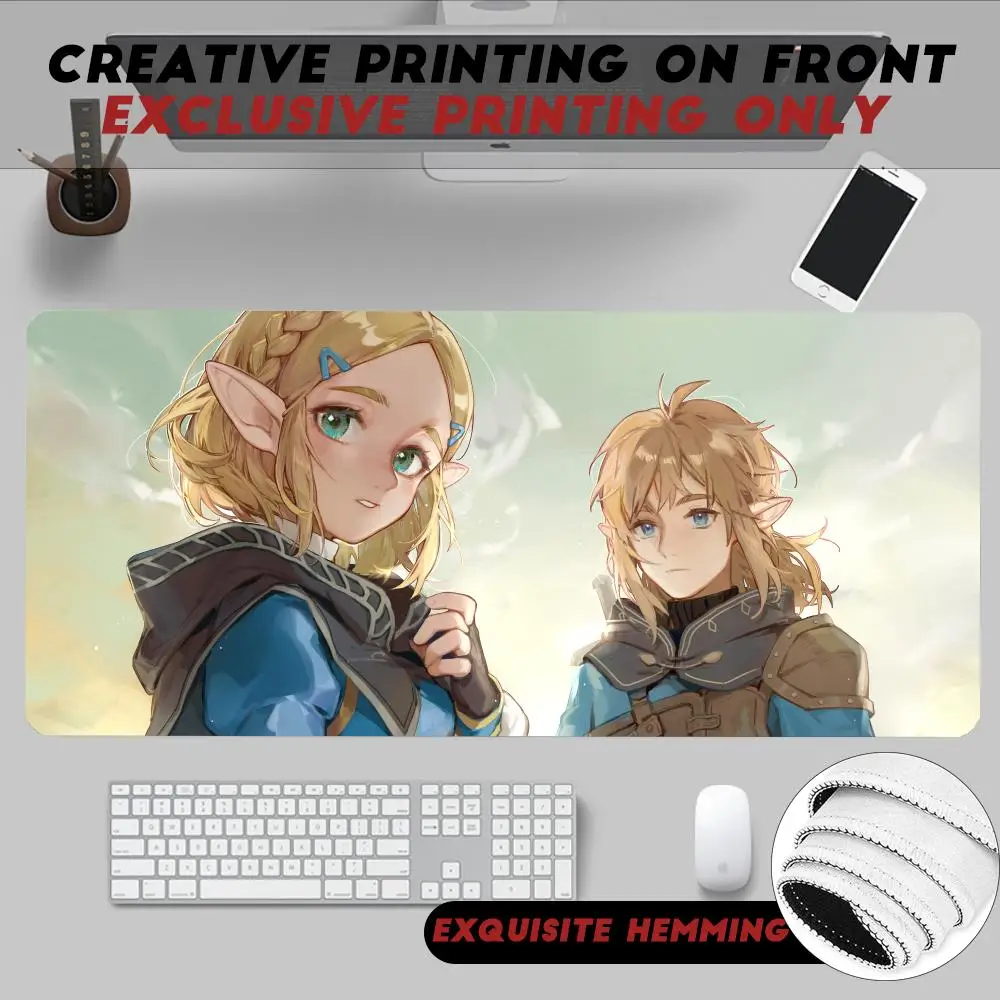 

Popular Open World The Legend Adventure Z-Zelda Game Mouse Pad Non-Slip Rubber Edge locking mousepads Game play mats for notebook PC computer