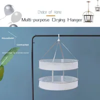 Herb Drying Rack-Folding Mesh Hanging Basket Dryer Net,2Layer Herb Dryer Mesh Hanging,Drying Basket For clothing Food Air Drying 1