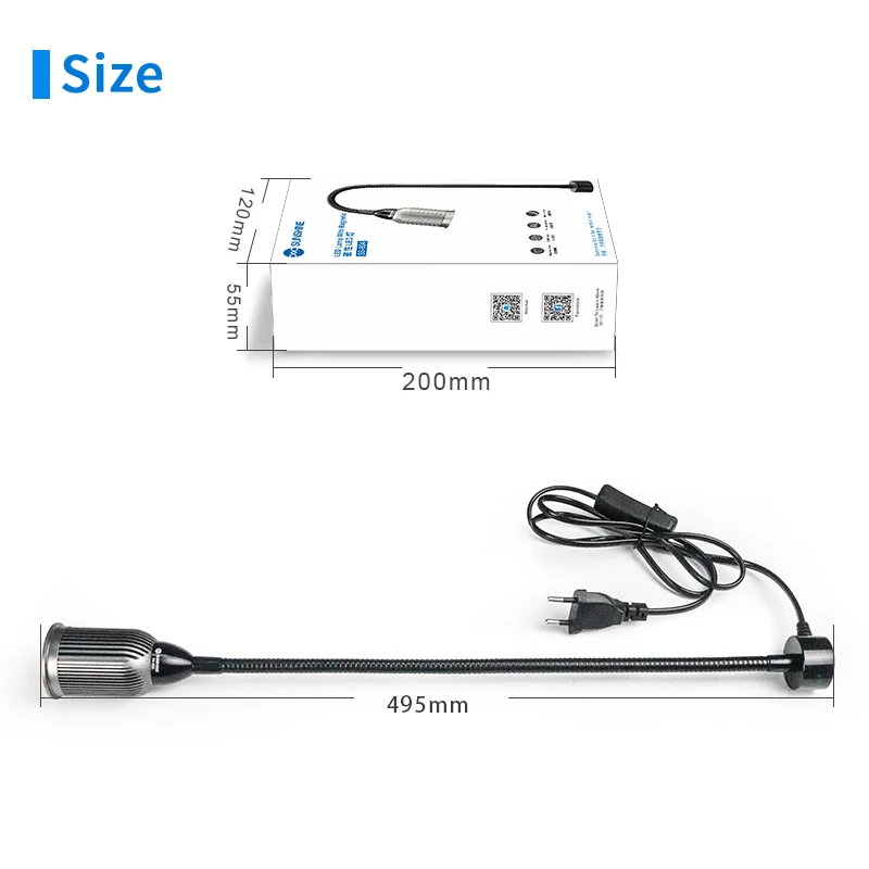 SUNSHINE SS-804 LED Light with Magnetic Base Aluminum Alloy Lampshade Portable Lamp with Integrated LED Table Lamp sunshine s210 110w high power smart portable soldering iron adjustable universal for jbc c210 series t210 soldering iron tips