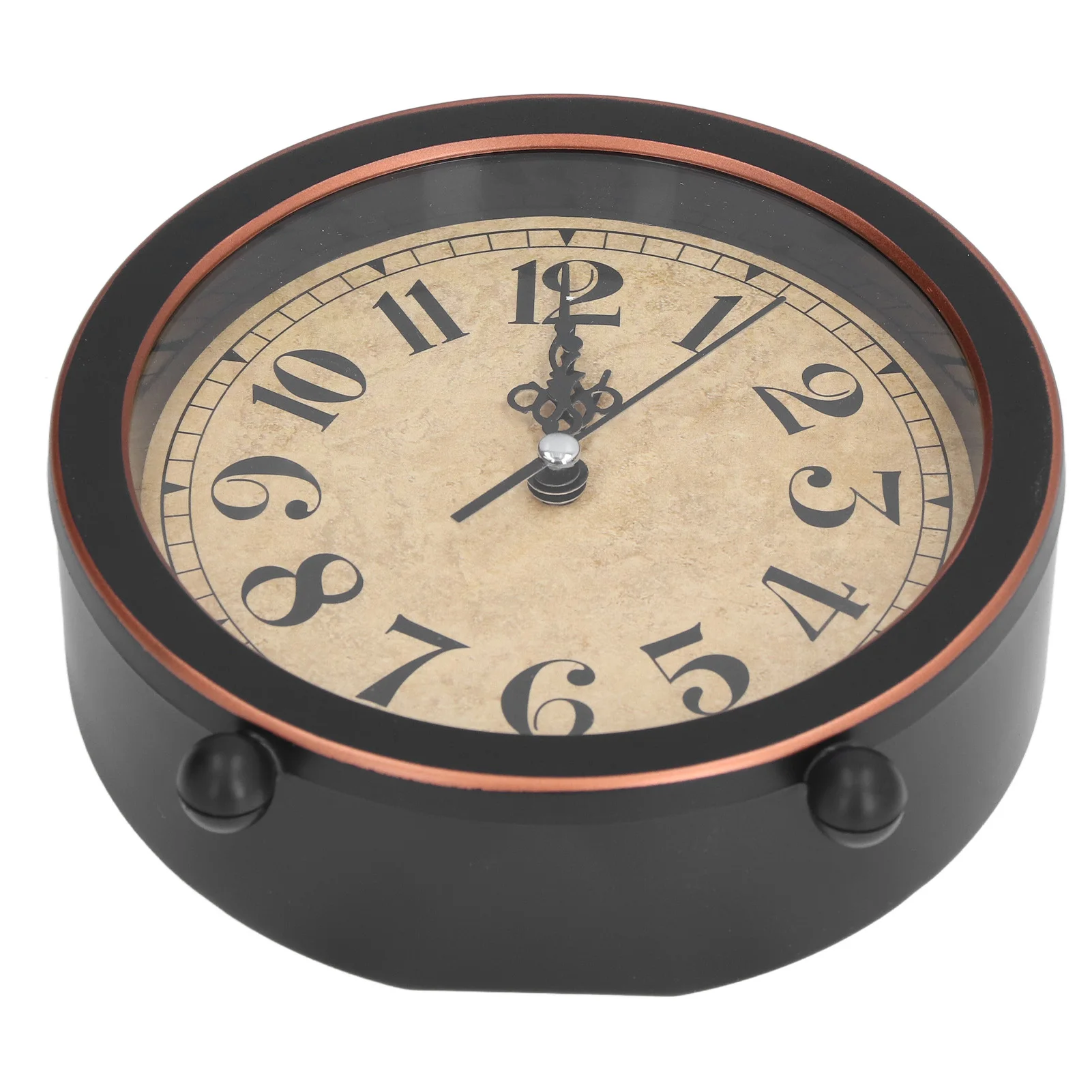 Desk Clock Retro Style Easy Identification Silent Ticking Nonradiative High Accuracy Battery Alarm Clock For Home Office