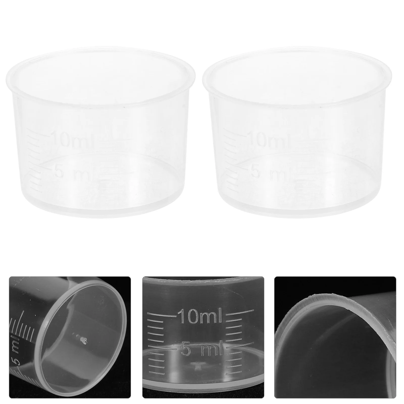 

Disposable Measuring Cups Transparent Easuring Cups Thickened Clear Plastic Liquid Volumetric Measurement Cups