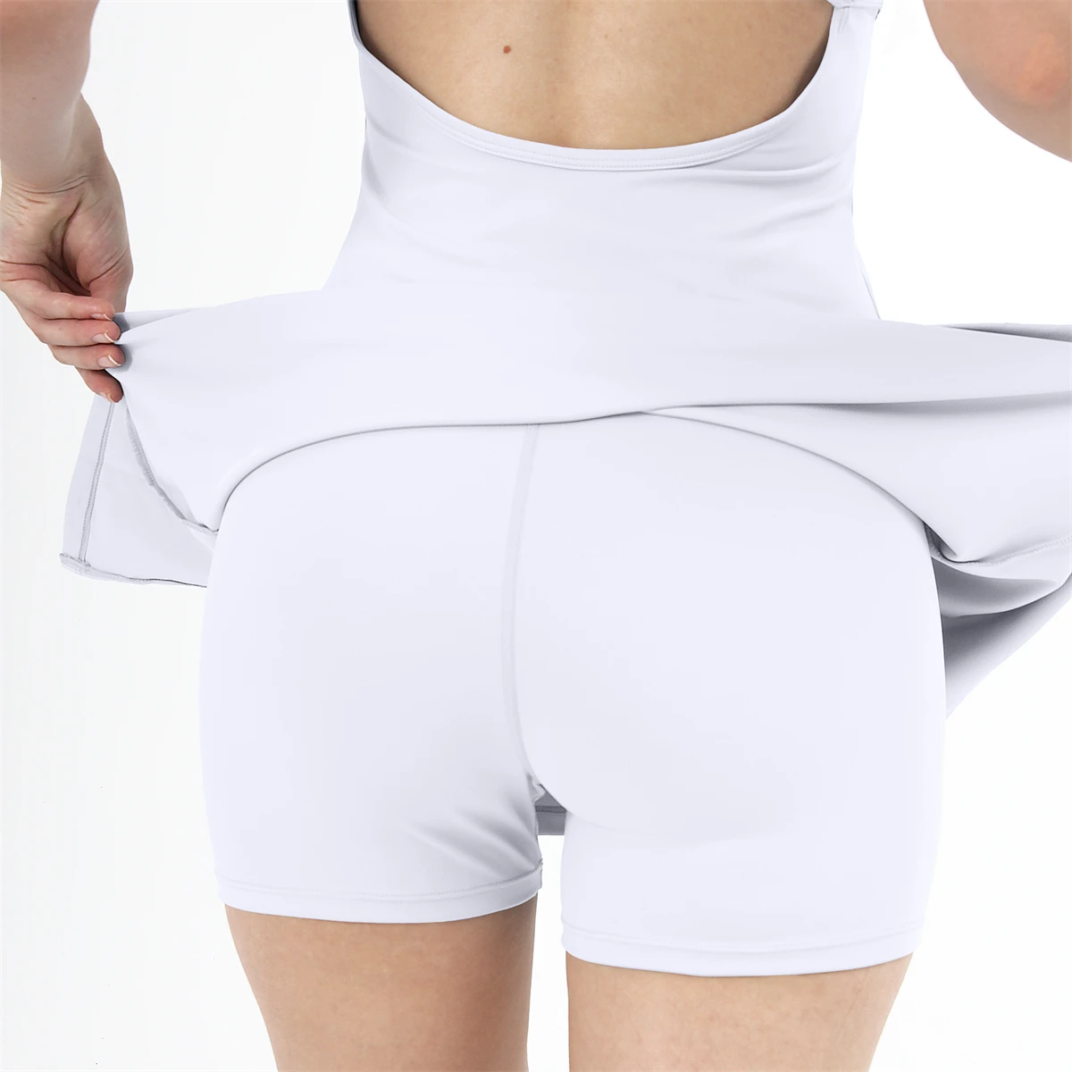 Tennis Skirt Dress 2 Piece Women's Tracksuit Sports Suits Fitness Running Golf Short Dress Workout Clothing