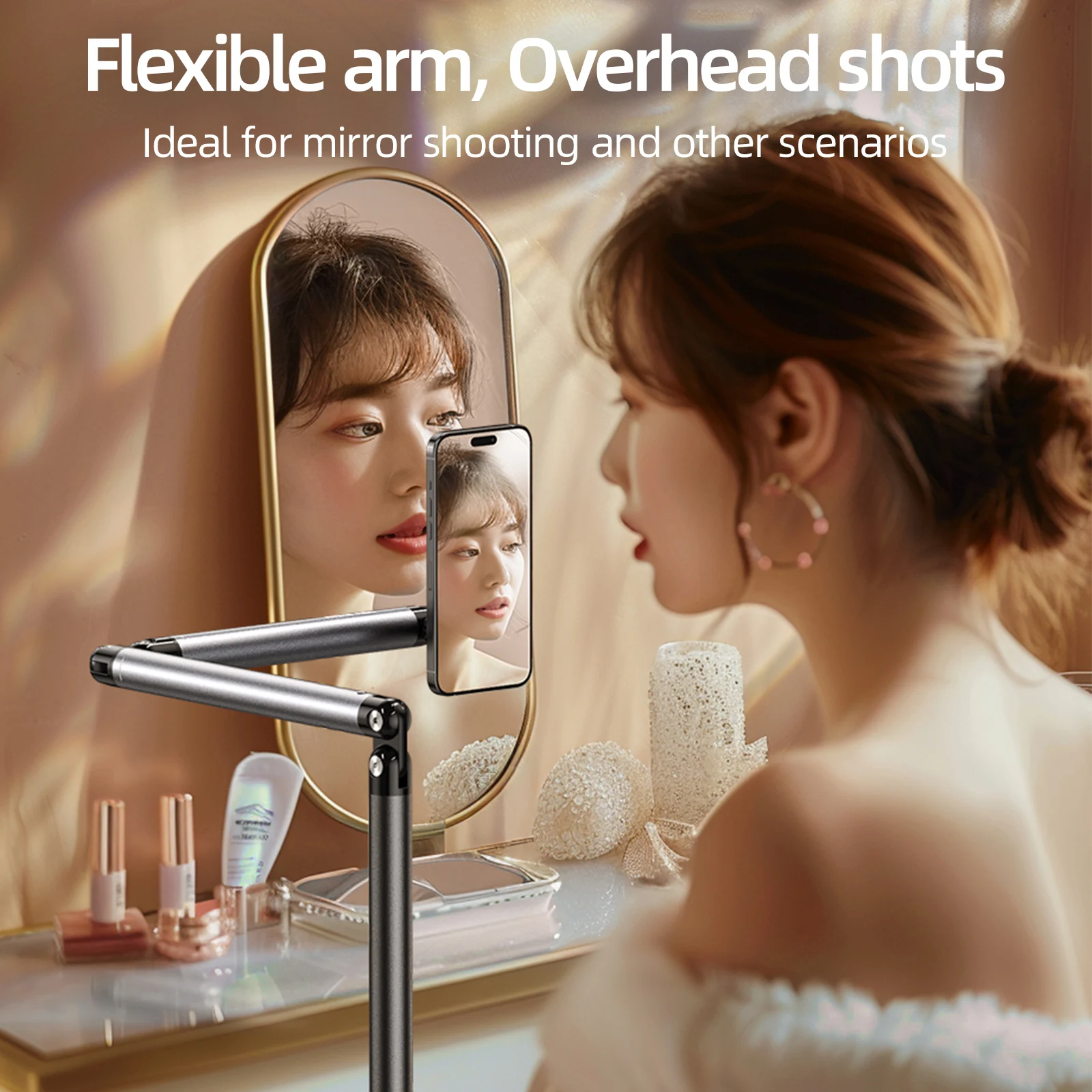 TELESIN Magnetic Mobile Phone Floor Stand Bracket