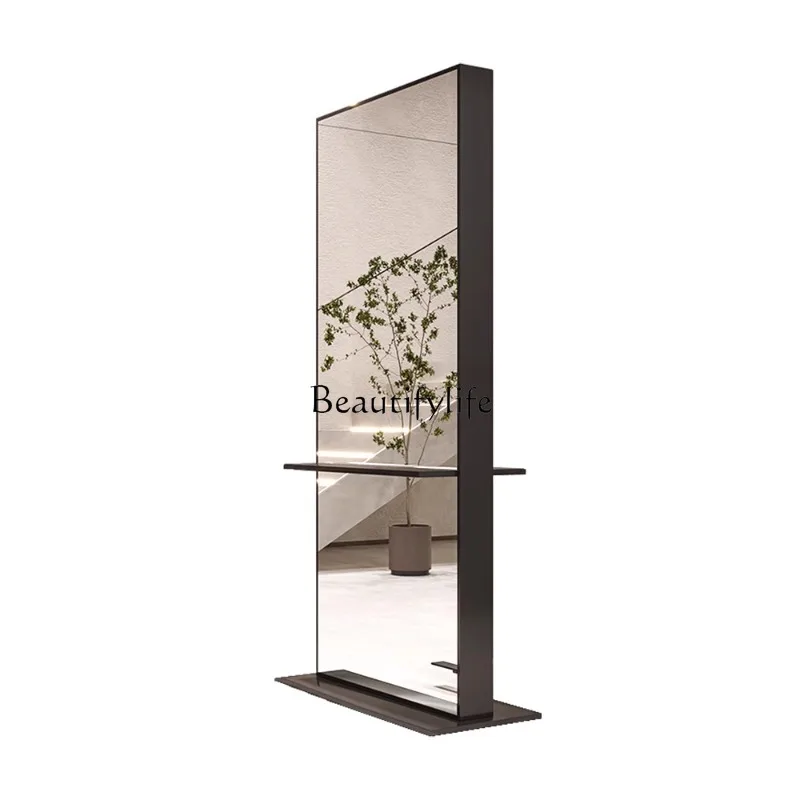 

Barber Shop Mirror Hairdressing Floor Simple Hot Dyeing Haircut Mirror