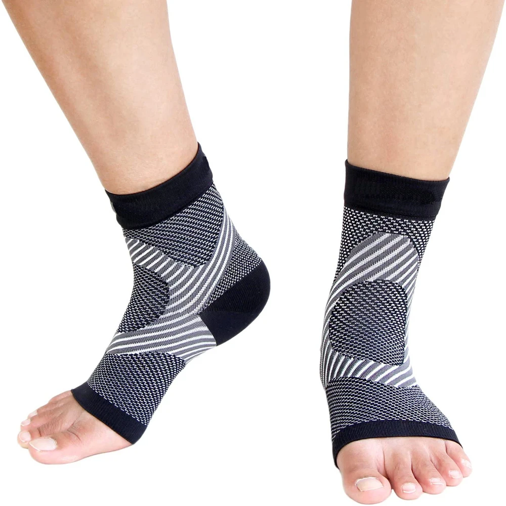 Plantar Fasciitis Compression Ankle Brace Socks Sleeves ankle support compression socks ankle support brace 1Pair provides Foot & Arch Support Heel Pain Achilles Tendonitis Relief