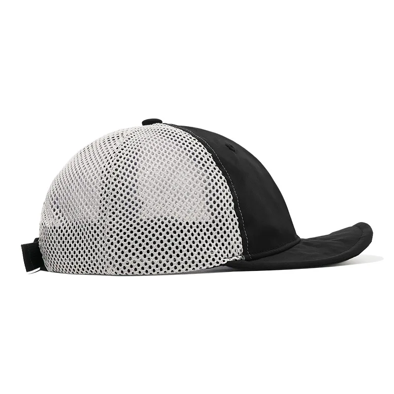 2023 New Quick Drying Soft Brim Mesh Snapback Hats Men Women