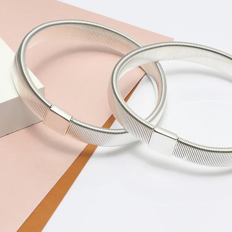 2pcs Men Elasticated Arm Band Unisex Elasticated Shirt Sleeve Holder Stretchy Elastic Metal Sleeve Garters Clothing Accessories