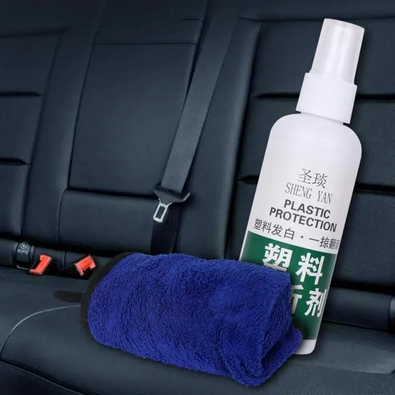 Leather Restorer Spray Auto Interior Leather Coating Spray Multi Purpose Refurbishment Tool for Door Panel Car Instrument Panel 50ml 100ml car interior leather restoration spray seat sofa leather maintenance refurbisher leather care agent spray