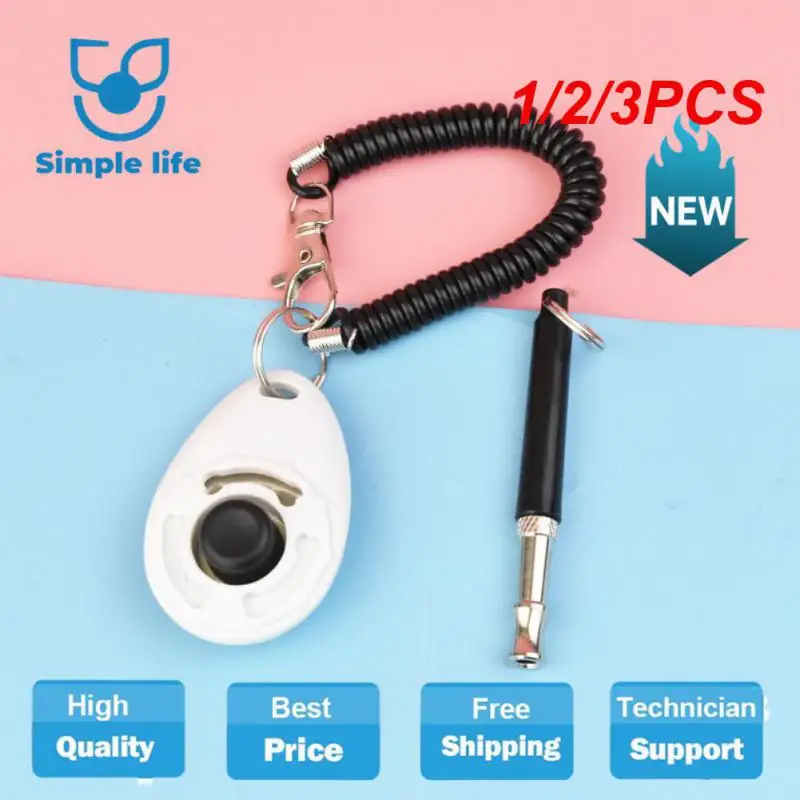1/2/3 Pz Outdoor Pet Dog Training Ringer Può Trasportare Pet Whistle Braccialetto Regolabile Pet Cat And Dog Trainer Strumenti Ausiliari Pet