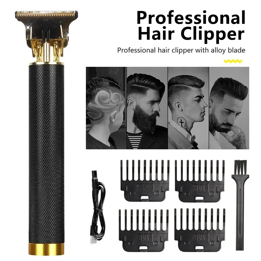 Hair clipper Hair Trimmer for Men Electric Rechargeable Barber Beard Shaver T9