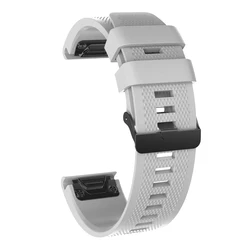 QuickFit Silicone Watch Strap - Premium Replacement Watchband, 26mm/22mm, Versatile Fit for Outdoor Adventure Watches (F5 - grey)