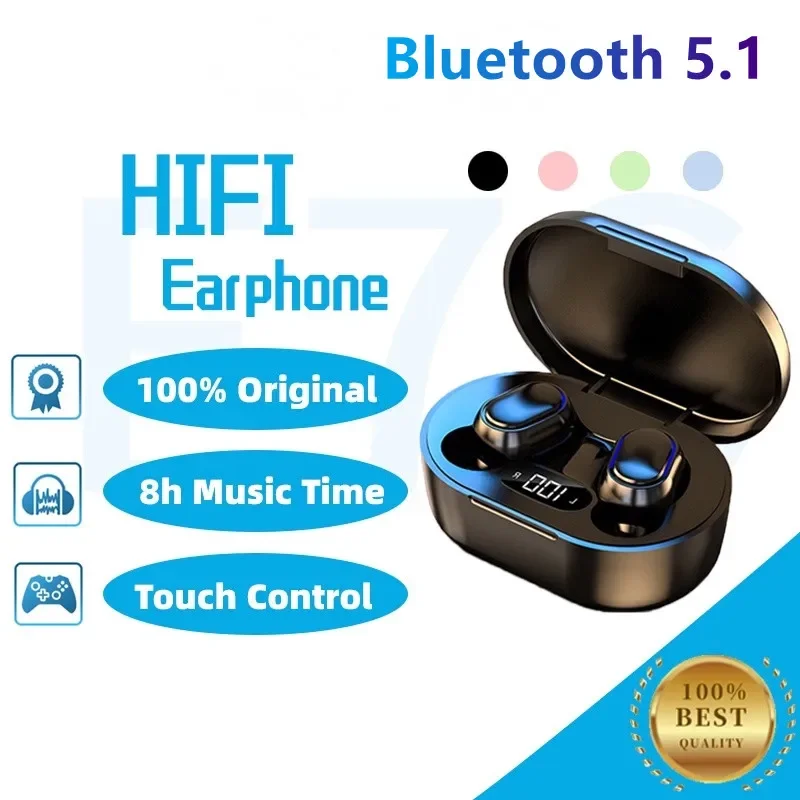 

Original E7S TWS Wireless Bluetooth Headset with Mic LED Display Earbuds for IPhone Xiaomi TWS Earphone Bluetooth Headphones