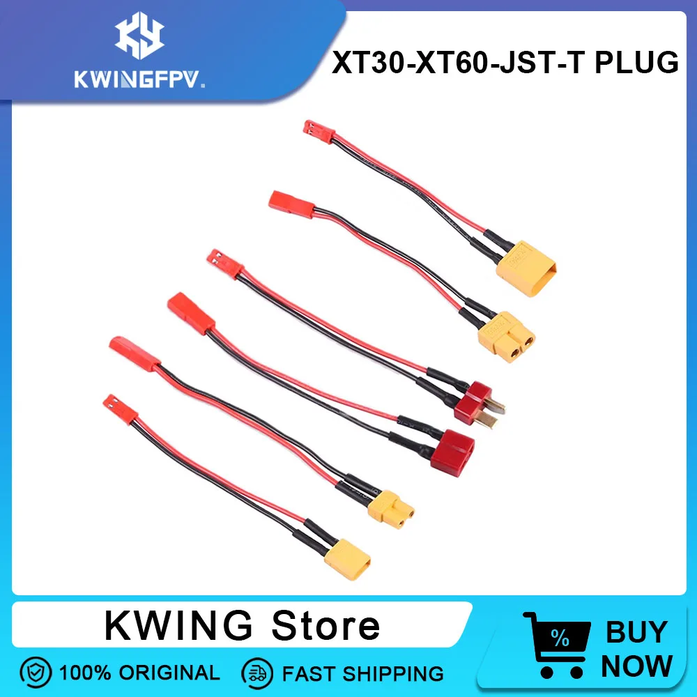 Câble adaptateur batterie drone XT60/JST/T plug 10-20cm