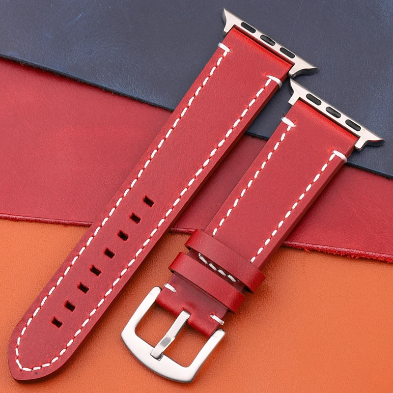 Elegant Genuine Leather Watch Strap - Premium Watchband