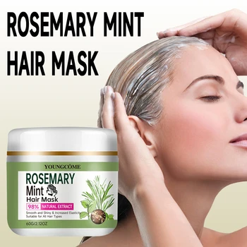 Maschera per capelli magica al rosmarino Proteine Raddrizzare Riparazione Crema secca crespa Danneggiata Pro Morbida Liscia Lucida Cura idratante profonda Nuovo 1