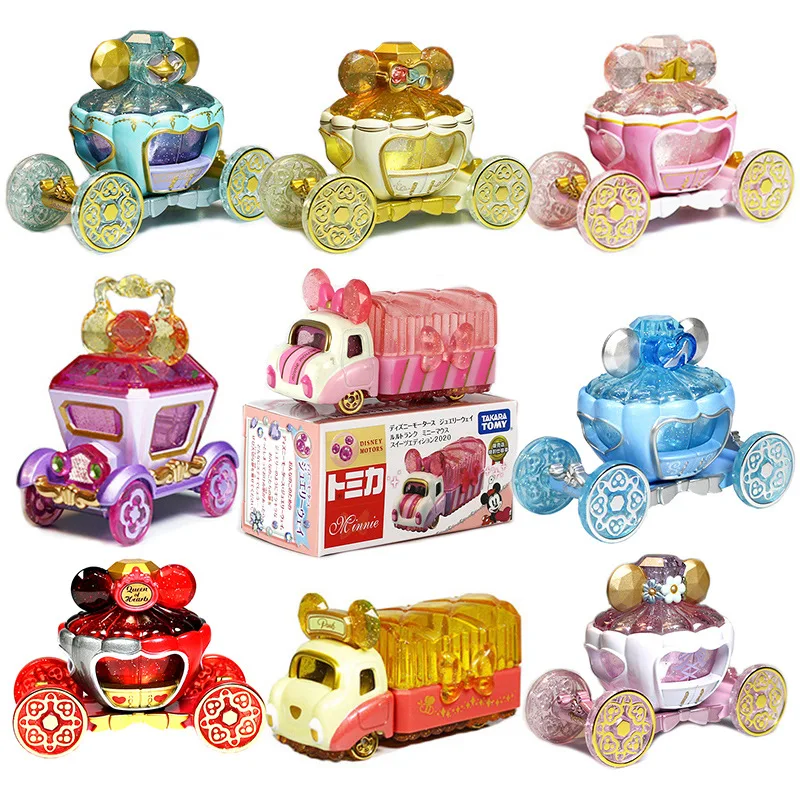 

Tomy Takara Gem Road Animation Characters Sleeping Beauty Alloy Car Model Car Captain Hair Princess Snow White Children's Toys