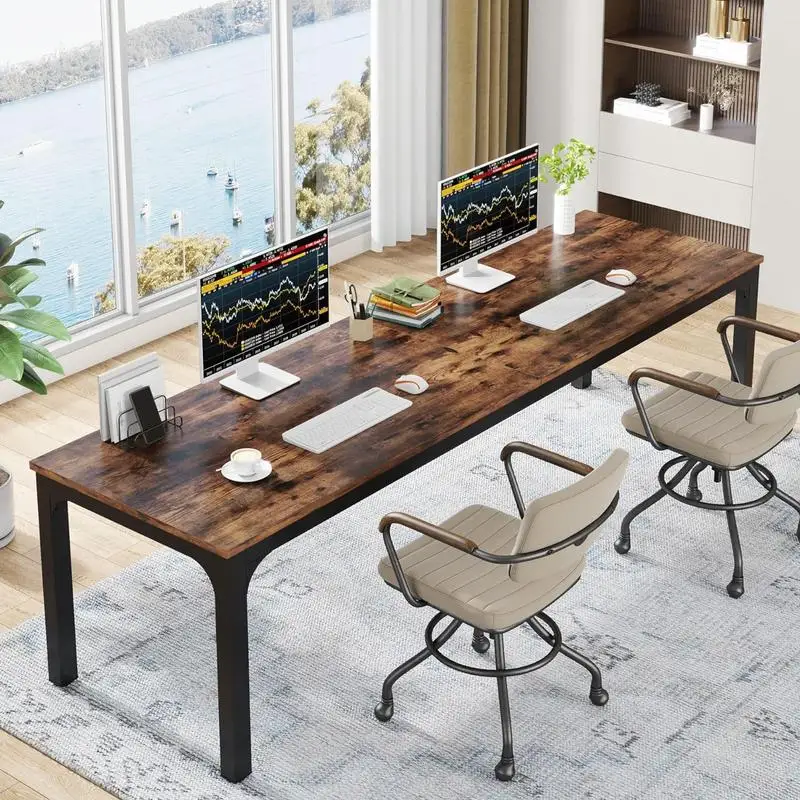 

Tribesigns Executive Desk, Large CompuSimple Style Study Writing Table Business Furniture for Home Office