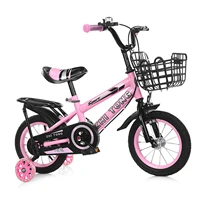 Vélo moderne pour enfants de 14/16 pouces, vélo pour garçons et filles, vélo pour tout-petits, hauteur réglable, avec panier amovible pour les enfants de 2 à 7 ans 3