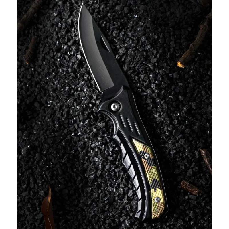 

2024 New Outdoor Folding Knife Multi-Functional Self-Defense Camping Stainless Steel Peeling Fruit tactical knife