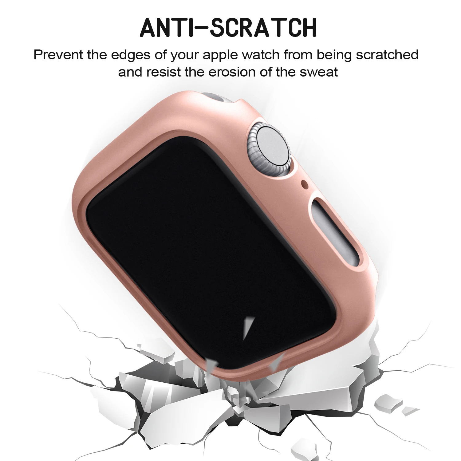 Apple Watch Case 4Pcs For Apple Watch Series 7 8 41mm 45mm 40mm Cover PC Protection For iWatch Series 6 5 4 38mm 42mm Bumper No Screen