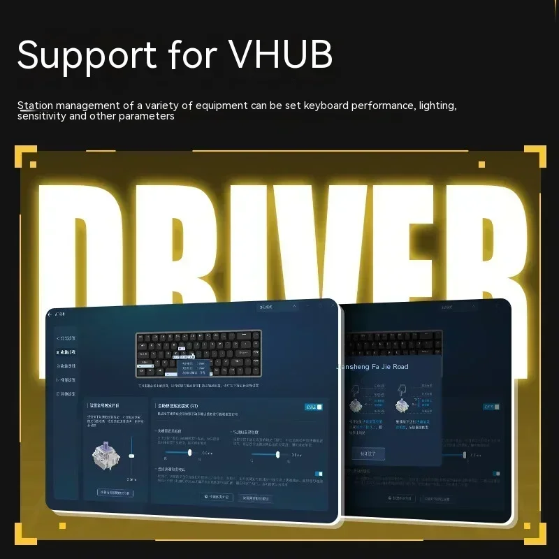 

ATK68 Gamer Mechanical Keyboard Wired Esports Magnetic Switch 68keys Keyboard RGB PBT Keycaps Hot-Swap V-Hub Gaming Keyboards