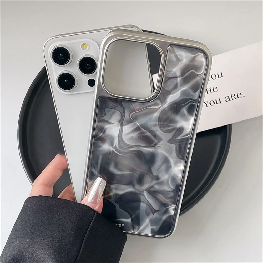 Japan INS Water Ripple Artistic Shockproof Phone Case - Stylish Back Cover