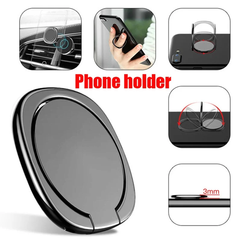 Supporto Per Telefono Girevole Con Anello Per Dito In Metallo Supporto Magnetico Girevole A 360 Gradi Per Smartphone Iphone Pc Xiaomi Huawei