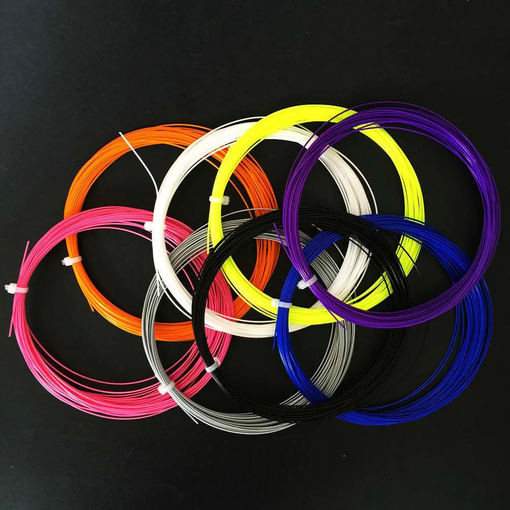 High Elastic Durable Badminton Racket String Racquet Replacement Lines 10pcs Mixed Color